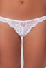 Aimee - White Lace Thong